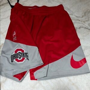 Nike Ohio State Red and Gray Shorts